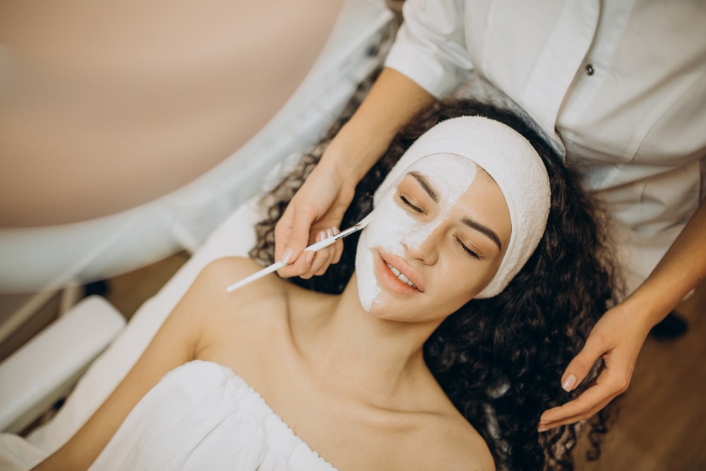 Anti-aging treatment in progress at Revive Skin & Cosmetology Clinic, Palakkad