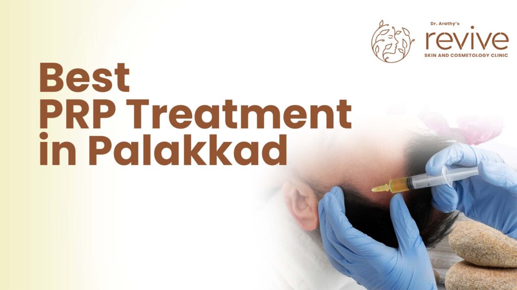 A doctor performing PRP treatment on a patient's scalp for hair restoration in a clinic in Palakkad.