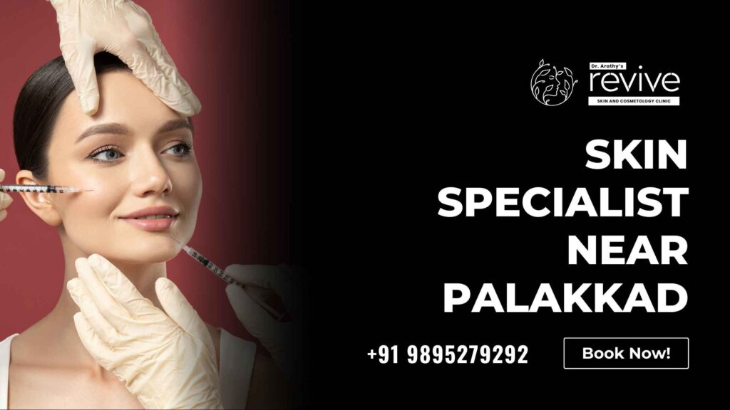 Dr. Arathy providing skincare treatment at Revive Skin & Cosmetology Clinic in Palakkad.