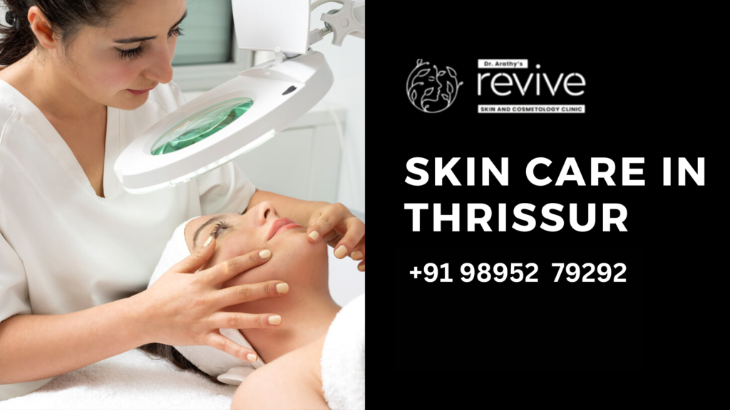 Dr. Arathy Jerald, Board-Certified Aesthetic Physician, providing advanced skin care and cosmetic treatments at Revive Skin & Cosmetology Clinic in Thrissur and Palakkad, Kerala. Offering personalized treatments like chemical peeling, Botox, PRP for hair fall management, laser hair removal, and more for radiant, healthy skin.
