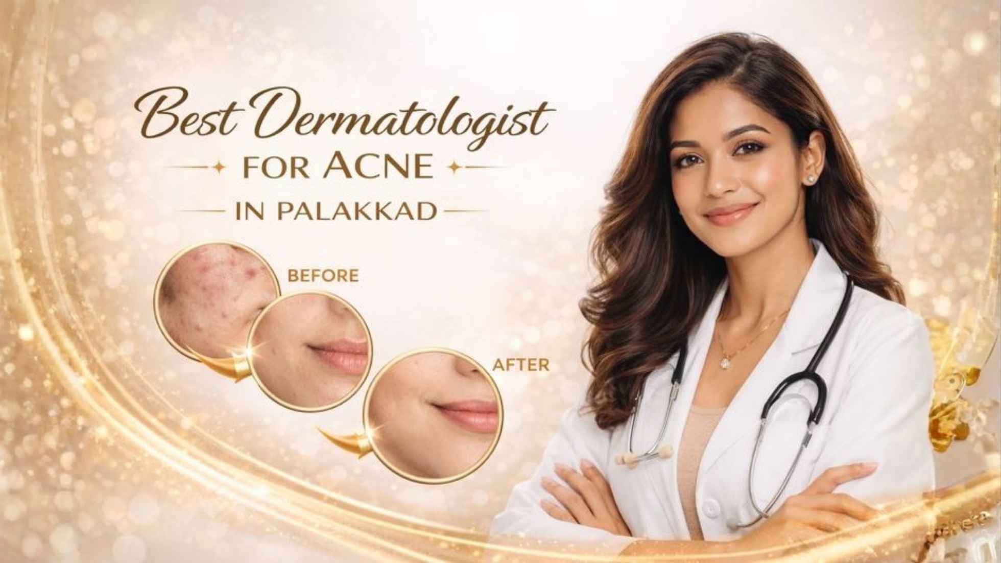 best dermatologist for acne in Palakkad examining acne-prone skin