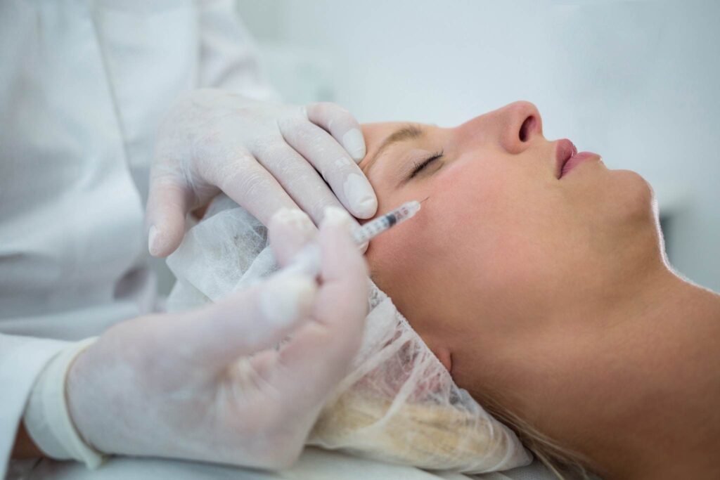 Botox consultation for facial assessment before treatment