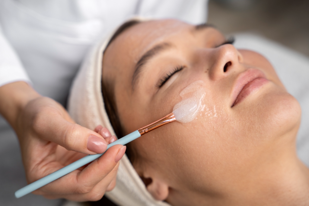 Chemical Peel Benefits in Palakkad showing a professional skincare treatment for glowing skin