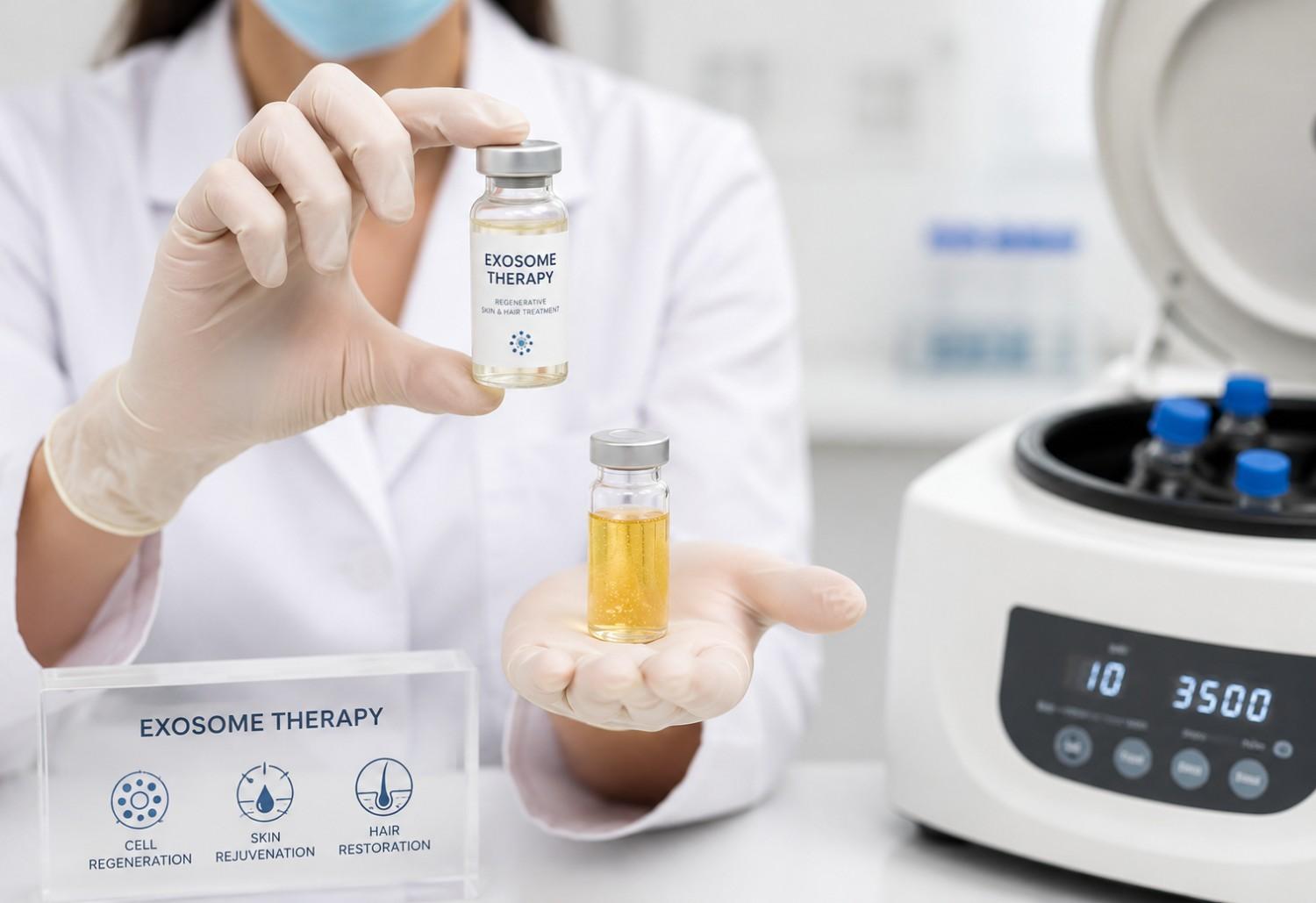 Exosome Therapy – regenerative medicine illustration