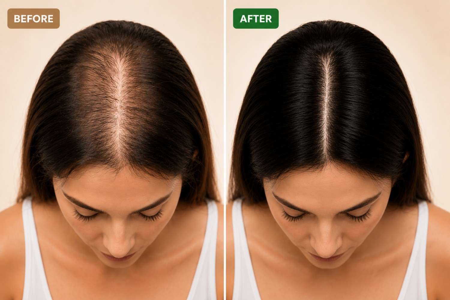 Exosome Therapy hair restoration result