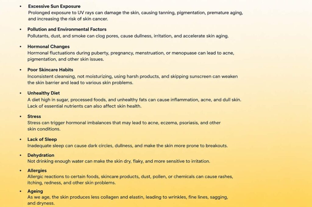 Common Causes of Skin Problems