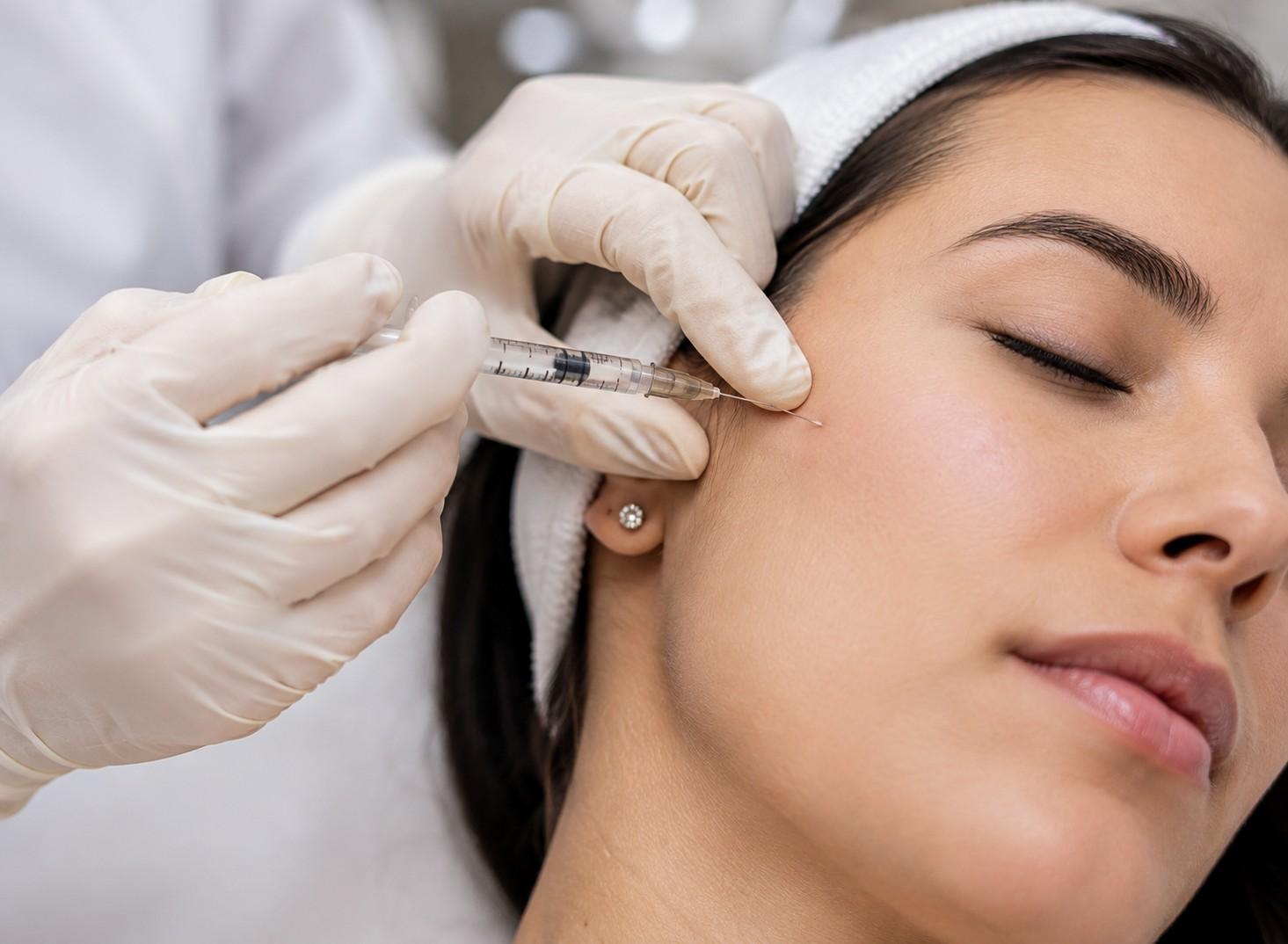 Micro-injection application during Skin Boosters procedure